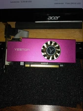yeston video card low profile rx550-4g amd used working