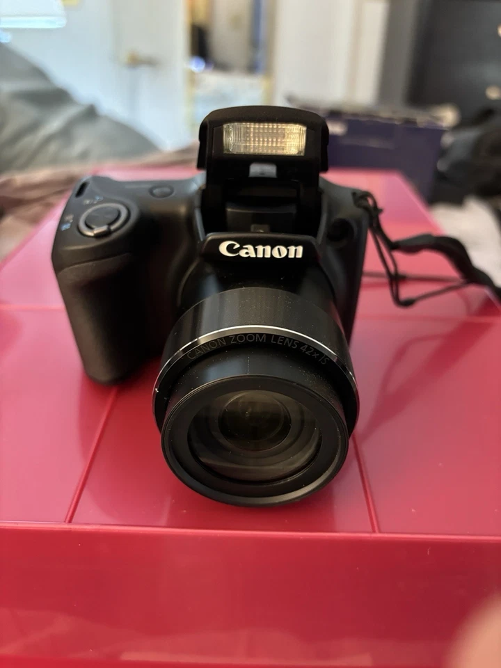 Cámara con zoom Canon PowerShot SX420-WI-FI-42x-tarjeta SD y accesorios en caja-como nueva Foto 3 de 4