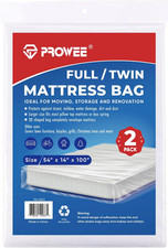 2 PK Twin/Full Mattress Bags for Moving Storage,Waterproof Plastic Full Size Mat