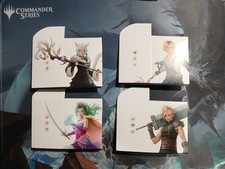 Magic the Gathering Final Fantasy Commander Collector Deck Boxes Set Of 4