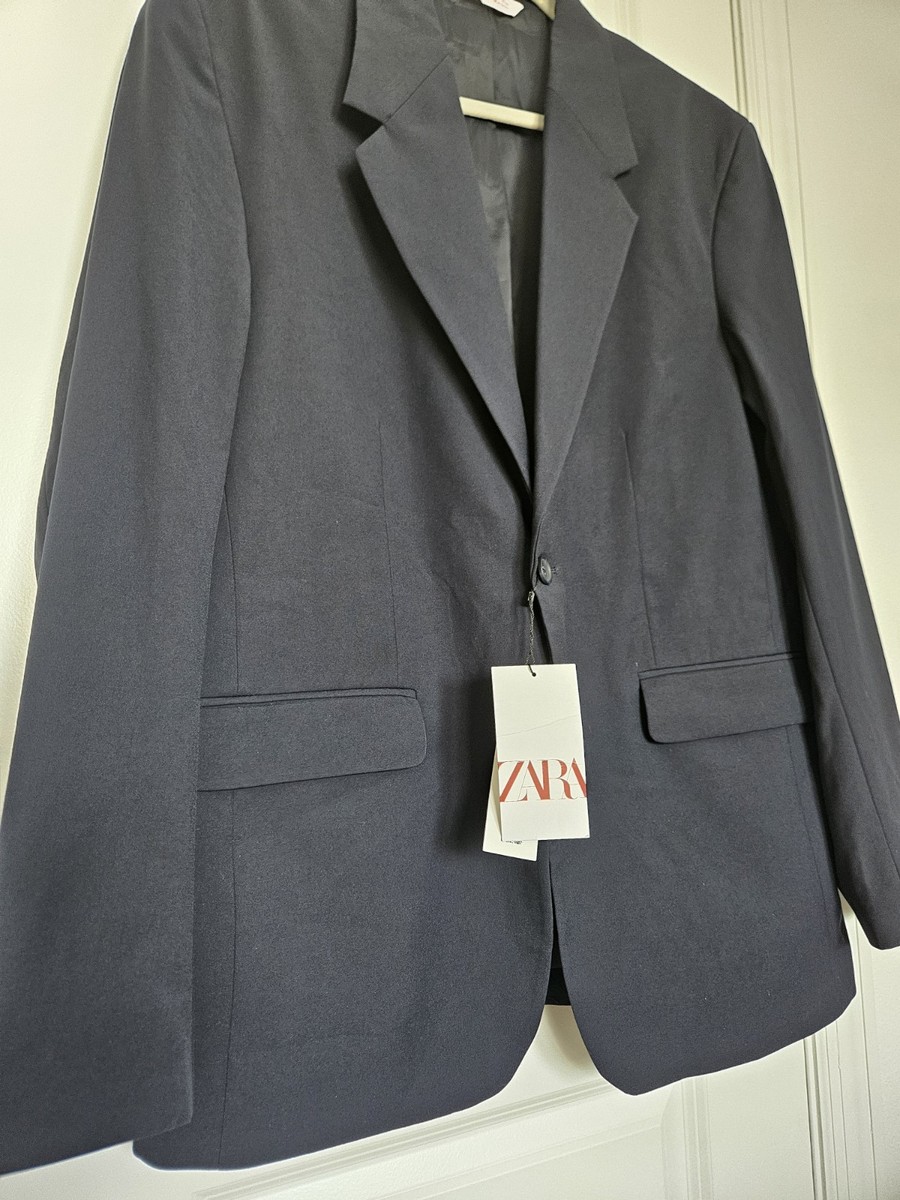 ZARA NWT Mens Navy Blue Suit Blazer Size US 42 | REF # 0706/371 | eBay