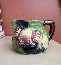 VTG Majolica Fruit Creamer Tutti Frutti Ceramic Made In Japan