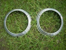 1946 1947 1948 Plymouth Special Deluxe Headlight Bezels Set 46 47 48