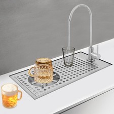 Pitcher Glass Rinser W/Faucet Embedded Coffee Tea Milk Cup Washer Cleaning Sink