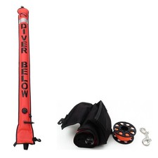 Marker Buoy Set with 30M Spool Reel with Diving Spool Reel and Clip W1G6
