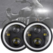 Motorcycle 5.75 Inch Pair LED Headlight For Triumph Speed Street Triple Rocket