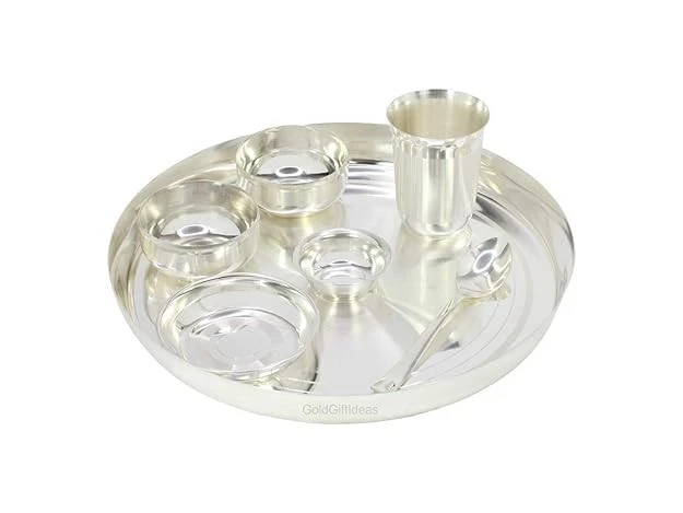 Silver Plated Dinner Set for Gift, Dinnerware Set -12 Inch - Image 4 of 4