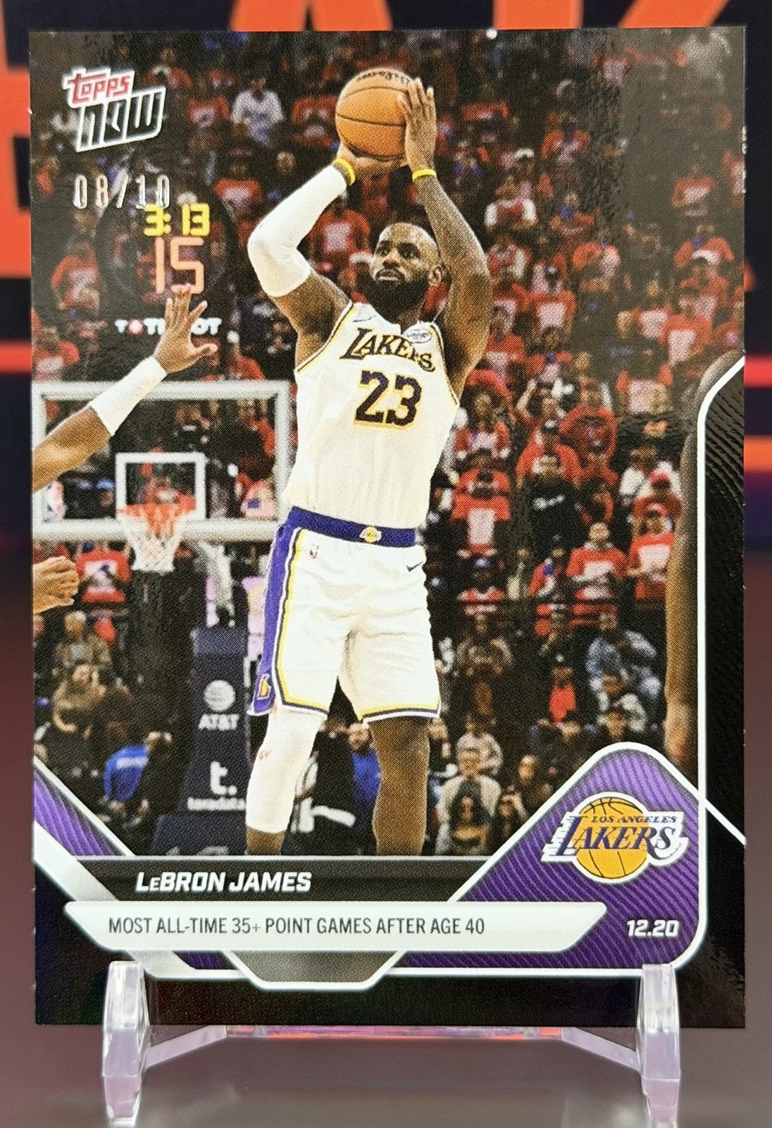 2025 Topps Now #95 LeBron James Black Foil /10