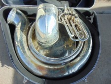 DYNASTY 4-VALVE SOUSAPHONE M890 - SILVER - 002643 w/ CASE