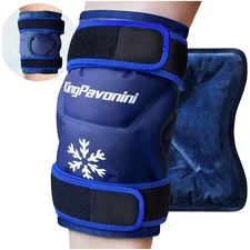 2 Pack XXL Knee Ice Pack Wrap Around Entire Knee After Surgery, Reusable Gel ...