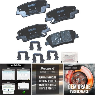 Ceramic Rear Brake Pads CFC1439 Genesis G70/G80 Hyundai Coupe/Santa Fe/Kia