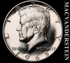 1965 Kennedy Half Dollar- SMS- Choice Gem Brilliant Unc- No Reserve #L5487