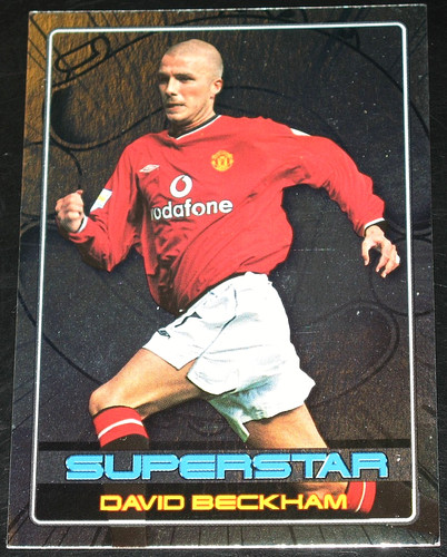 David Beckham - Superstars [silver] #S4 2001 Topps Premier Gold card