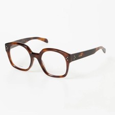 Celine Tortoiseshell Glasses Black Unused Case Cloth