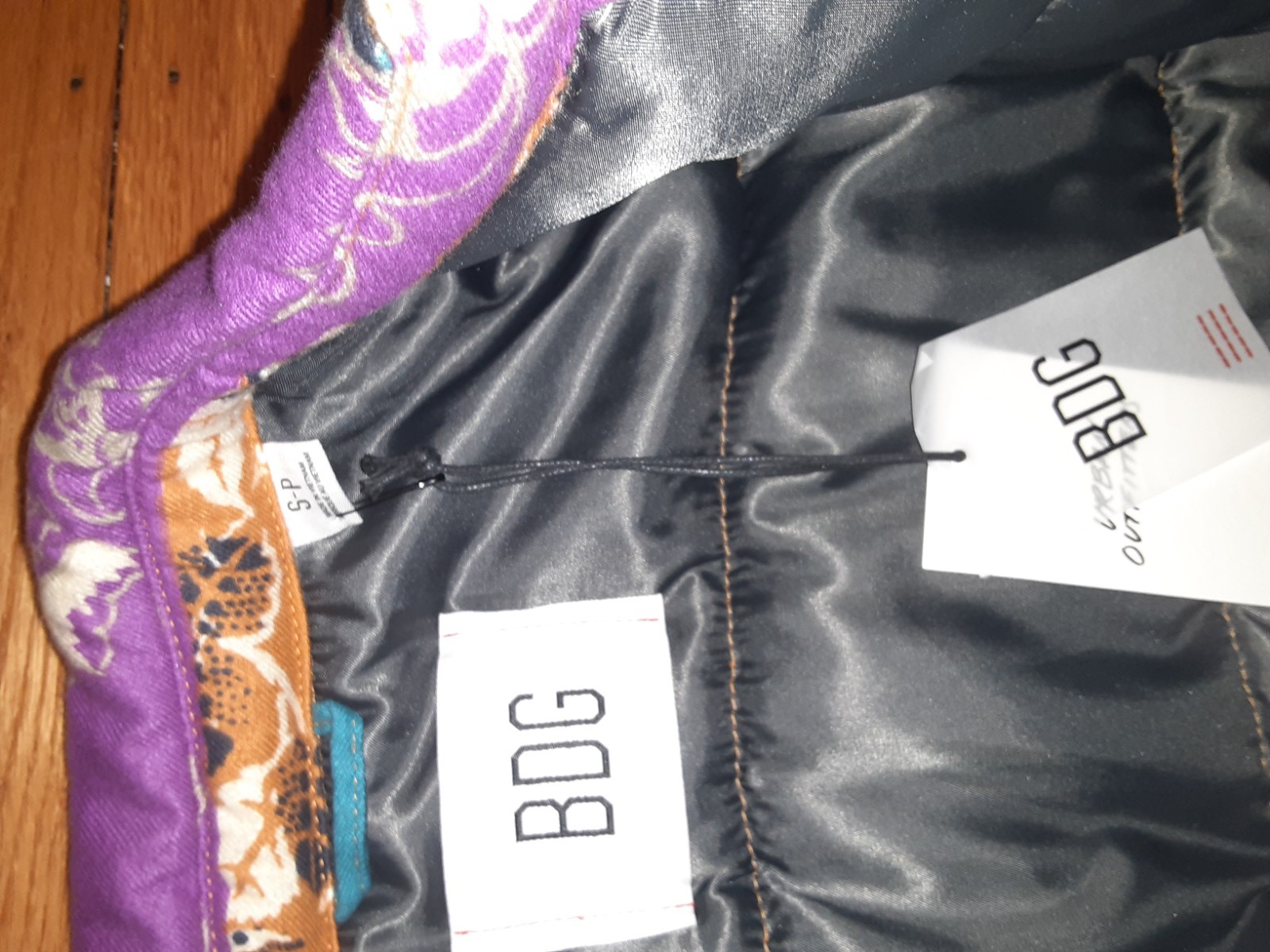 Patchwork Jacket Men BDG Size S Excellent Conditi… - image 4