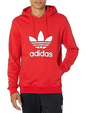 Adidas Originals Men's Classics Trefoil Hoodie Red IM4497