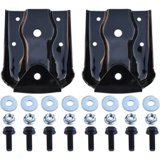 KPR2019 Key Parts Leaf Spring Hangers Set of 2 Rear for Chevy Chevrolet GMC Pair