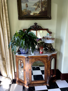 Victorian walnut side cabinet