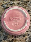 Dusty Rose Shawnee Fluted Planter #463 USA W/ Attached Dish 5” EUC