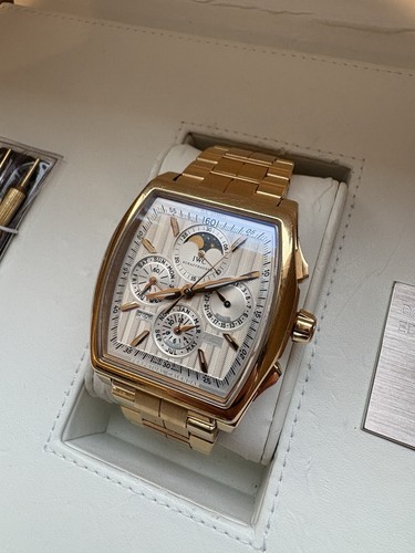 IWC Da Vinci Perpetual Calendar Kurt Klaus Rose Gold Silver Dial IW376203