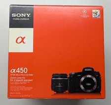 Sony Alpha A450 DSLR Kit + 18-55mm SAM mit Zubehörpaket – Guter Zustand