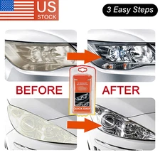 Headlight Lens Restoration Repair Kit Polishing Cleaner For Mercedes AMG Turbo