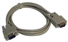 3 Foot Male to Male DB9 9-Pin Serial Port Cable RS232 Straight Through PC