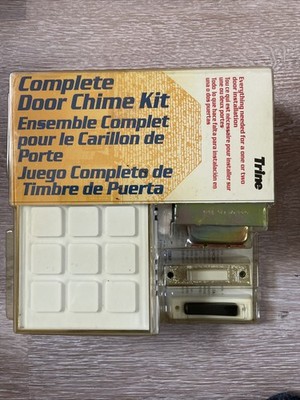 Vtg Trine Complete Door Chime Kit in Package 1 or 2 Door 1 ding or 2 ding dong