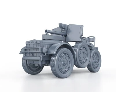WARGAMEZONE WWII ITALIAN - AUTOCANNONE 75-27 su Fiat SPA TL 1/56 1/72 1/87 1/100 3D PRINTED