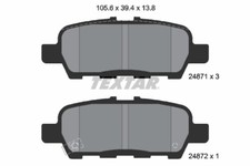 TEXTAR 2487101 Brake Pad Set, disc brake for INFINITI,NISSAN,SUZUKI