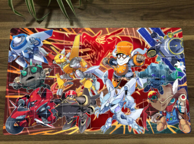 YGO Synchron TCG CCG Playmat Trading Card Game Mat Table Pad Free Bag