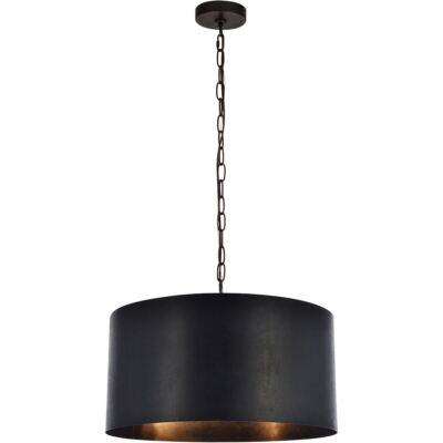 Vintage Black Rustic Farmhouse Pendant Chandelier Kitchen Island Ceiling Light