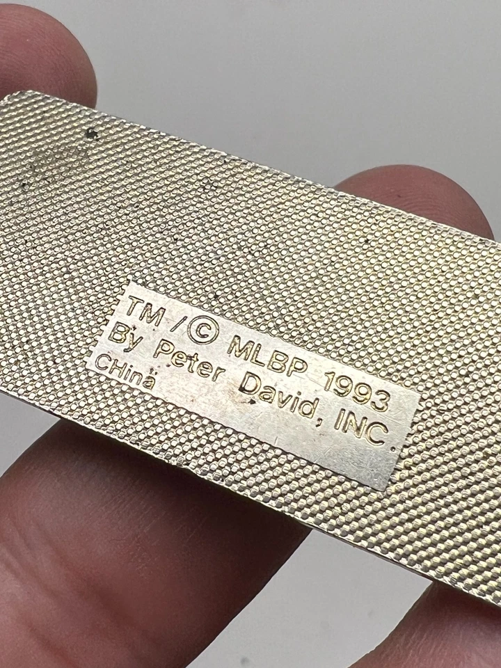 Vintage MLB Retro Anaheim / California Angels BASEBALL KeyChain 1993 Peter David - Image 3 of 4