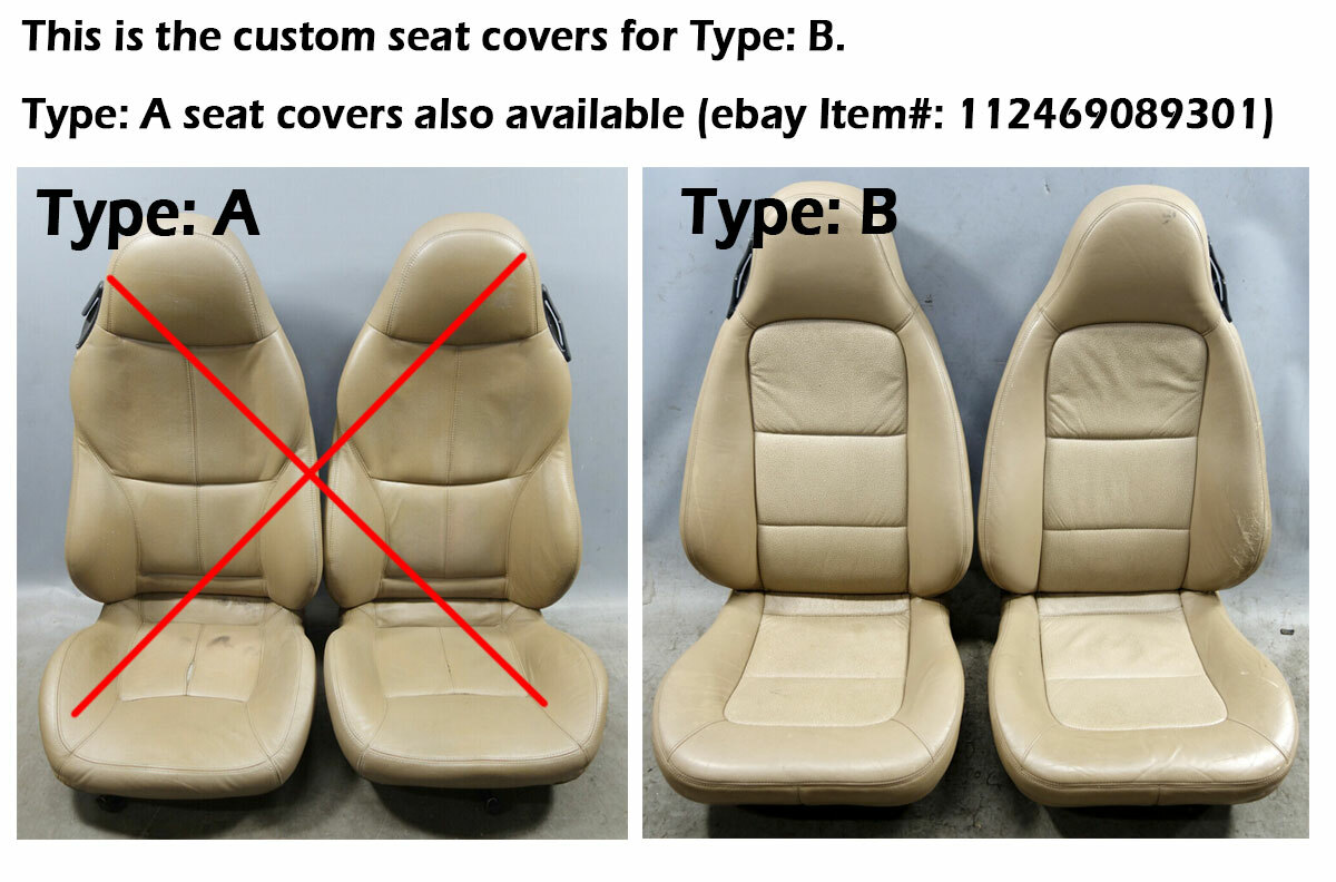 IGGEE CUSTOM SEAT COVERS FOR BMW Z3 19962002 BLACK/CHARCOAL FULL SET