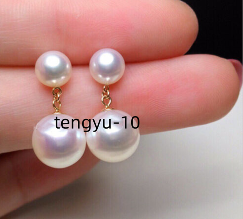 AAA+10mm NATURAL SOUTH SEA GENUINE GOLD PEARL EARRING Uygun Fiyatlı Satın Alın - Fiyat, ücretsiz