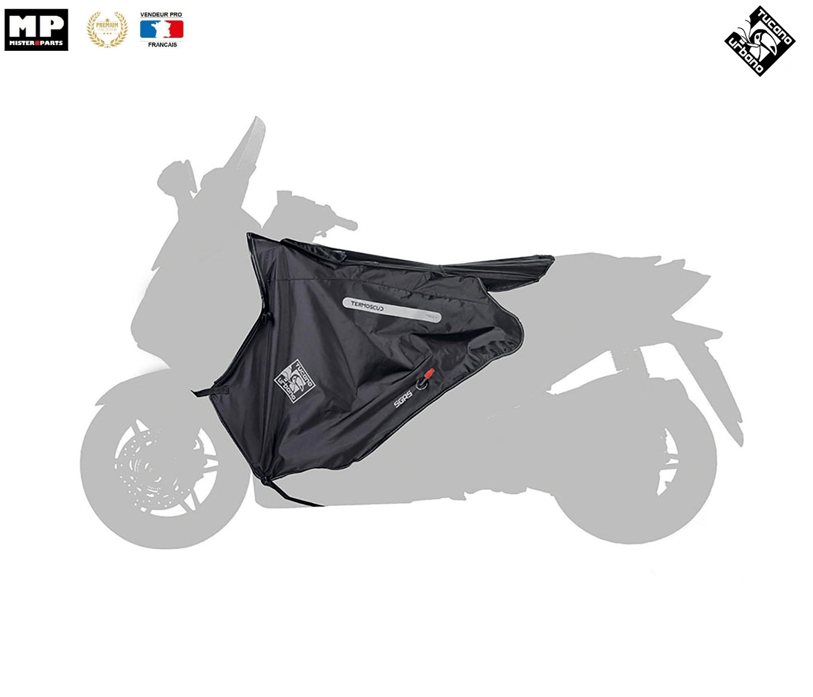 Tablier scooter Tucano Urbano R031 protège-jambes étanche et lourd pour Suzuki Burgman 400