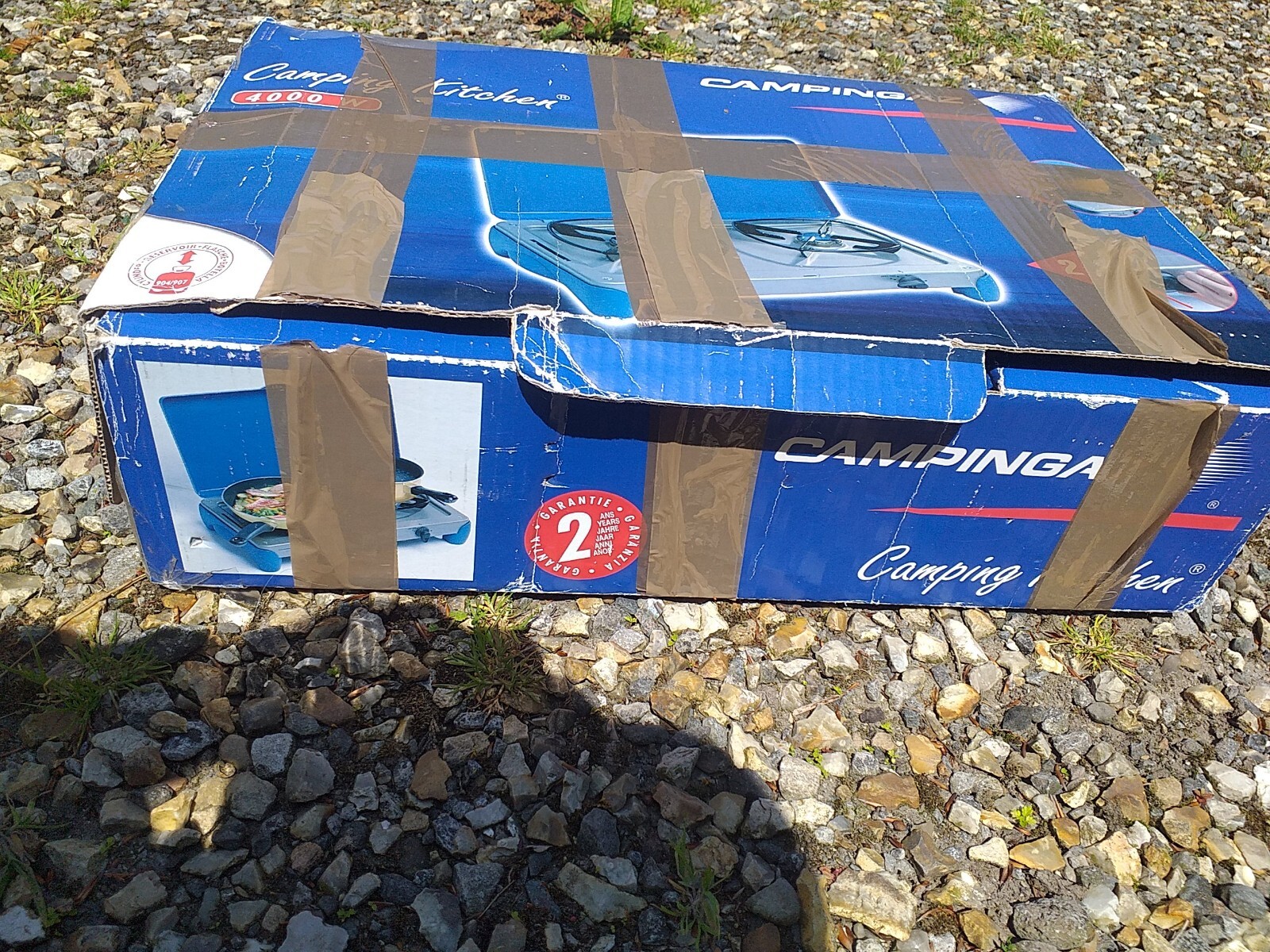 UK Campingaz Portable Two Burner Gas Stove With Empty Gas Bottle. eBay