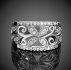 925 Silver Plated Stunning Ring For Christmas Gifts 2.12 CT CZ Anniversary Band — photo 1