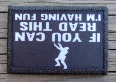 #ad BLEMISHED Morale Patch Hook and Loop Army Custom Tactical Funny 2A BLEM Patches $3.99