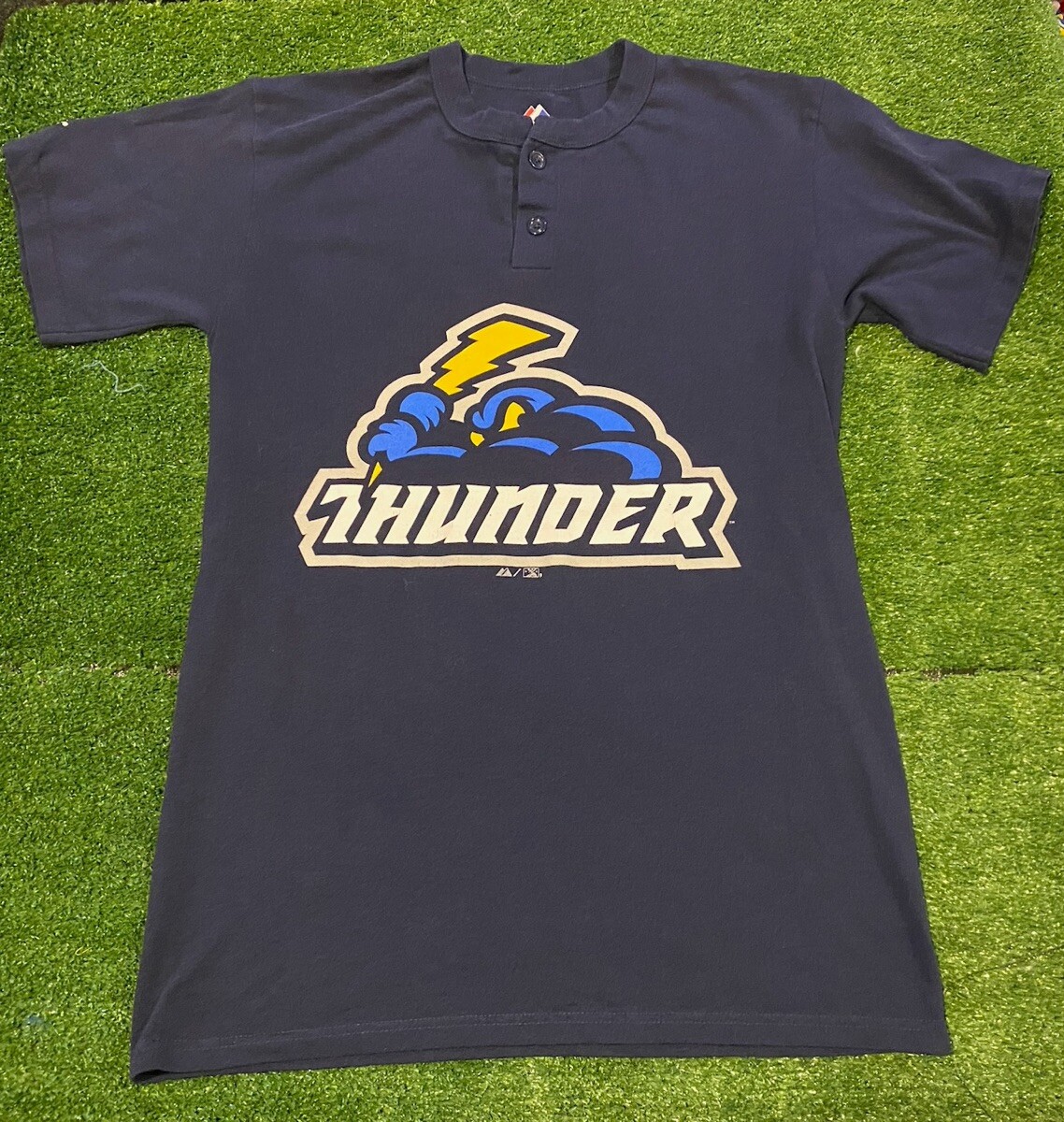 Majestic Trenton Thunder shirt mens medium Y2K MiLB blue unisex adult Retro  J