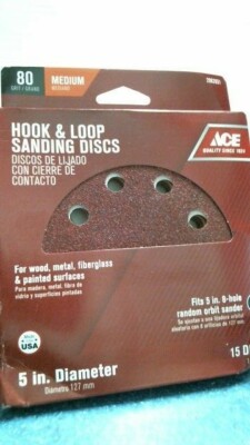 ACE Hook and Loop Sanding Discs (2062651) FS | eBay