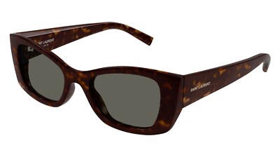 Saint Laurent SL 593 Dark Havana/Grey (002) Sunglasses | eBay display picture 1