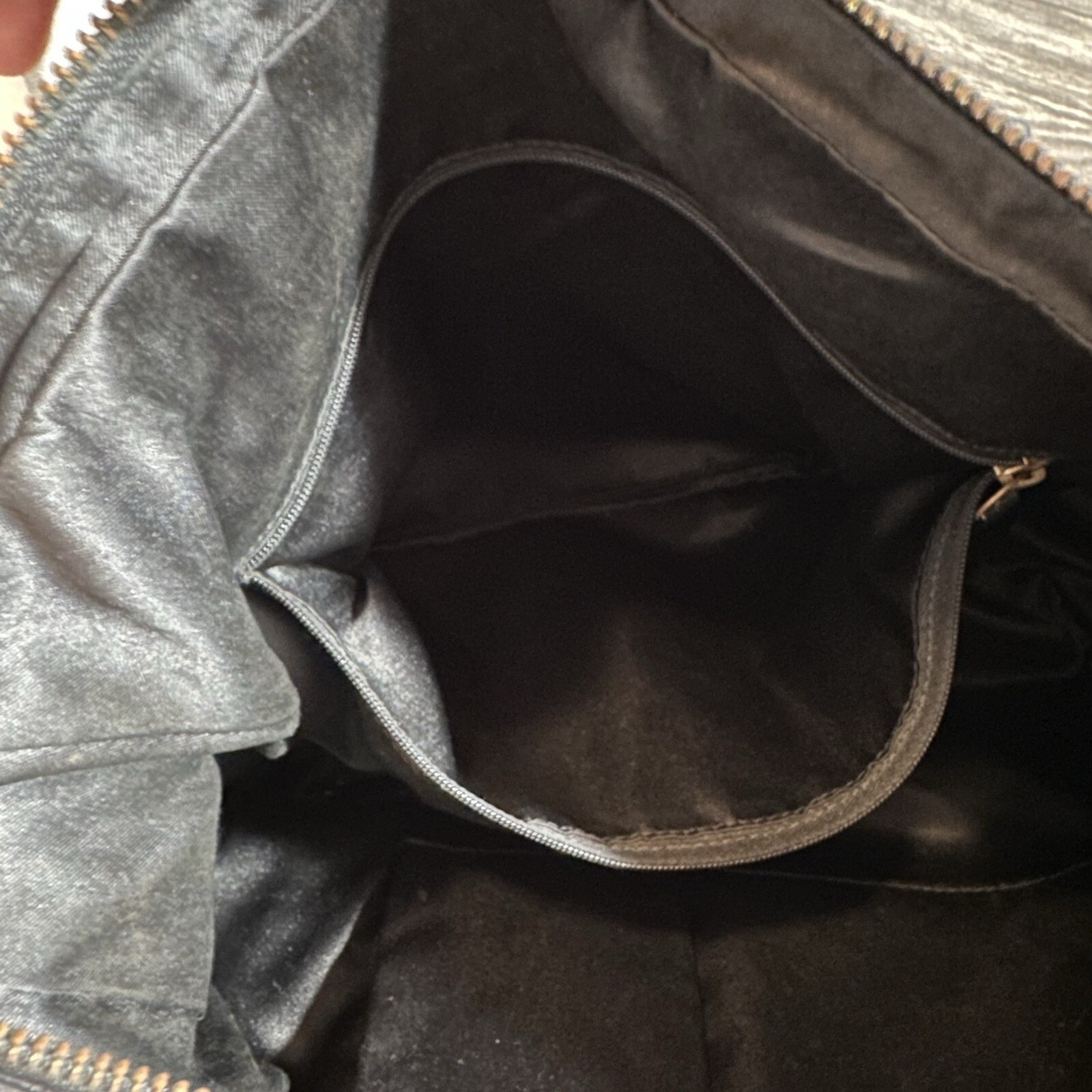 Coach Ashley Black Leather Python Trim Purse Shou… - image 11