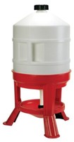 Kerbl GeflüGelträNke TräNke FüR GeflüGel, 70Cm, 30 L, Kunststoff, Rot/Weiß 70233