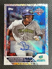 2023 Topps PRO DEBUT Mini Diamond REFRACTOR PROSPECT ROOKIE AUTO Jorge Burgos