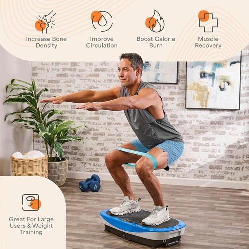 LifePro Rumblex Max 4D Vibration Plate Blue| Home Fitness & Recovery - Picture 2 of 6