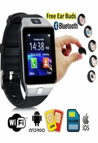 DZ09 Bluetooth Montre Intelligente Télephone Smart watch Bracelet Android Phone - Photo 3/4