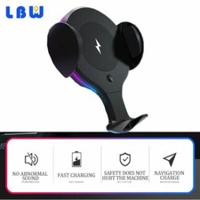 Smart Sensor Wireless Automatic Clamping Car Phone Holder Fast Charger Mount