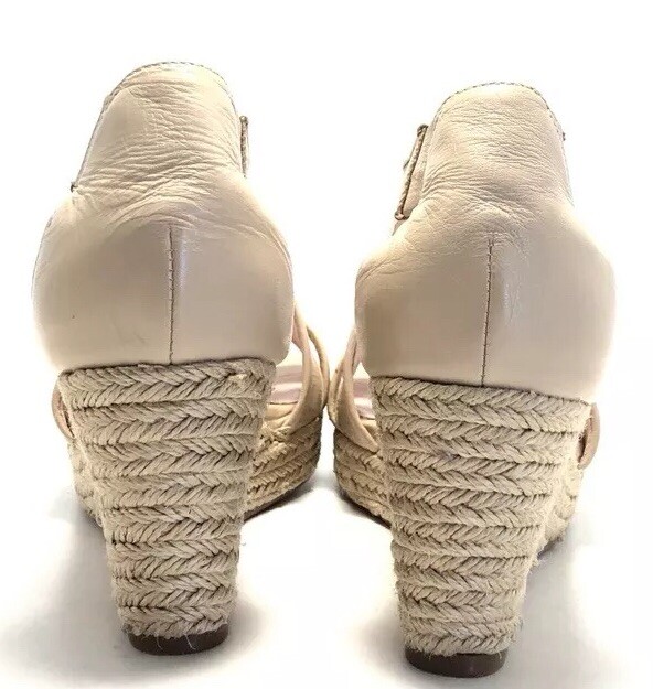 Taryn Rose Krissy Basic Beige Platform Wedge Sand… - image 7