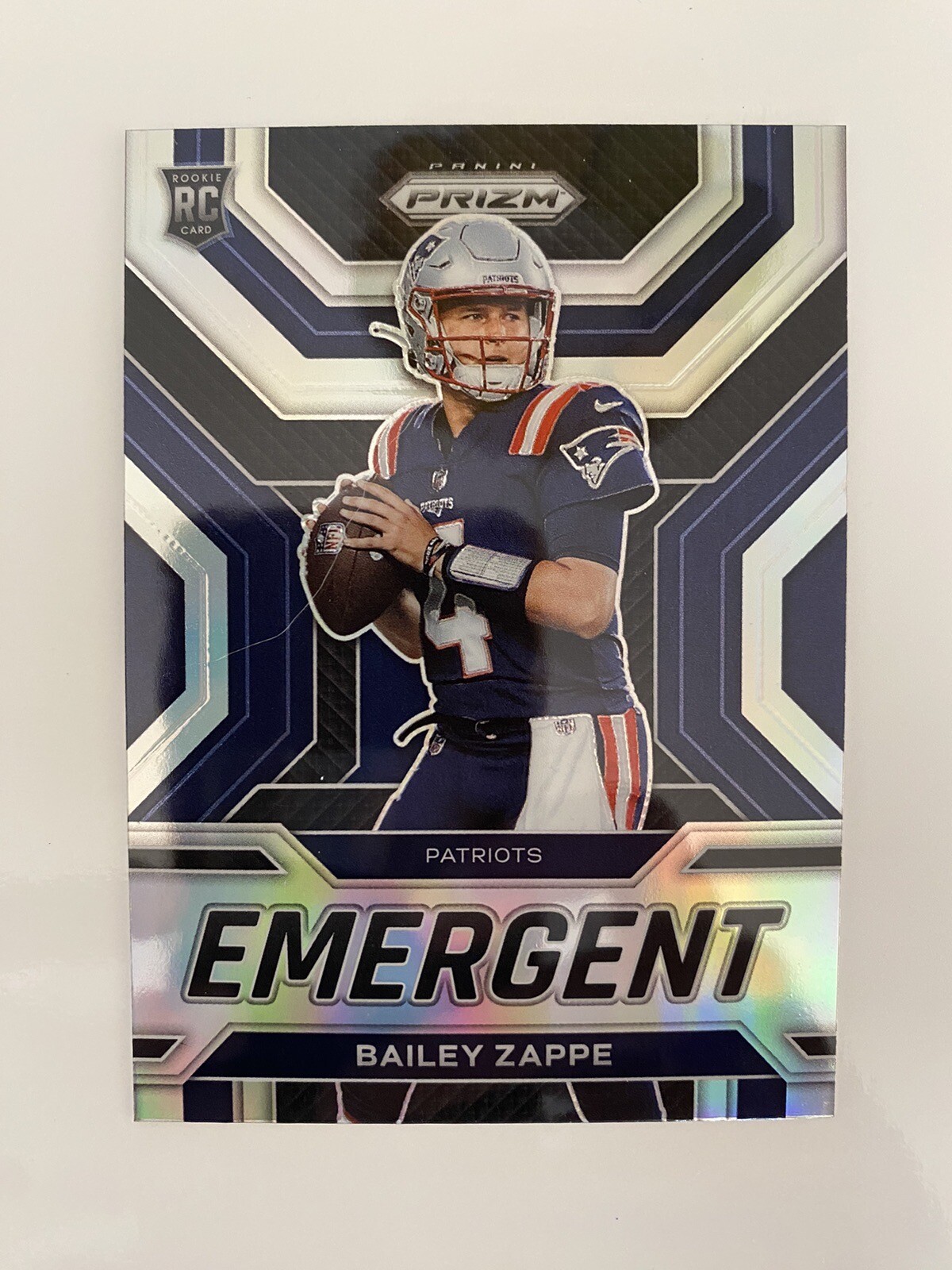 2022 Panini Prizm Emergent Prizms Silver #4 Bailey Zappe